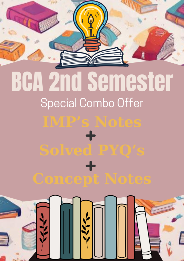 BCA 2nd  Semester Special Combo Offer for Comprehensive Preparation