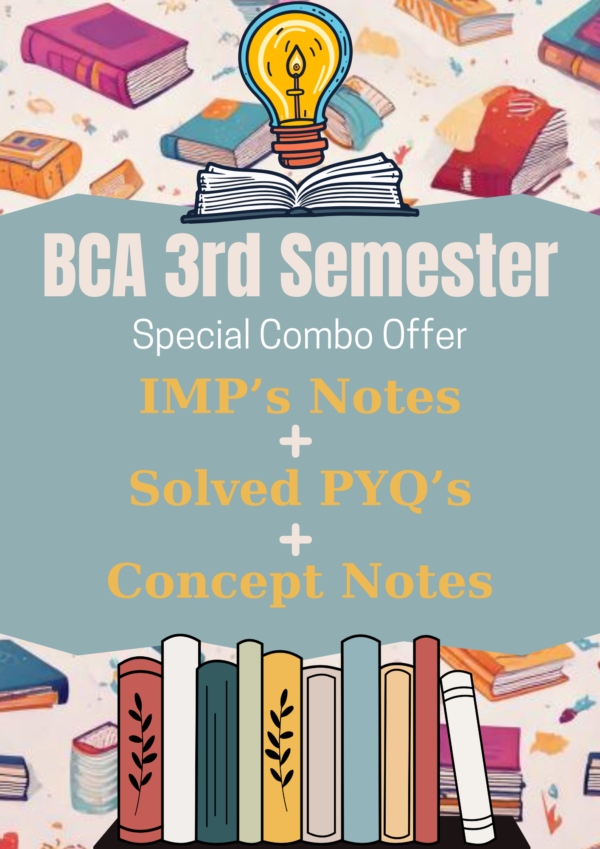 BCA 3rd Semester Special Combo Offer for Comprehensive and Complete Preparation